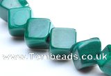 CMN11 A grade 4*4mm cubic natural malachite beads wholesale