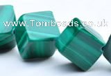 CMN14 A grade cubic 8*8mm natural malachite beads Wholesale