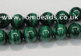 CMN153 AA grade 12mm round natural malachite beads Wholesale