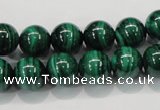 CMN154 AA grade 14mm round natural malachite beads Wholesale