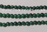 CMN200 15.5 inches 2mm round natural malachite beads wholesale