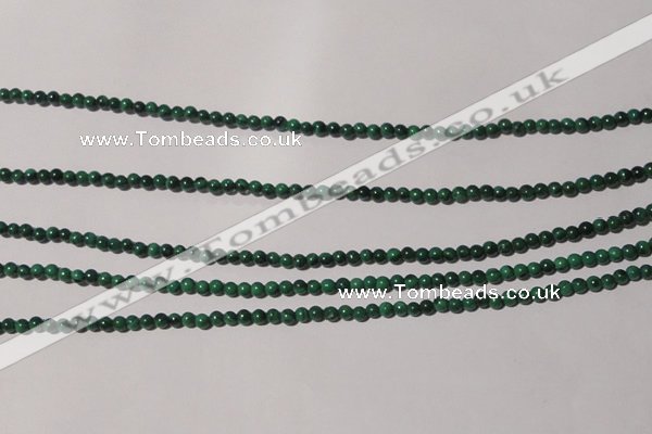 CMN200 15.5 inches 2mm round natural malachite beads wholesale