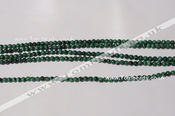 CMN202 15.5 inches 4mm round natural malachite beads wholesale