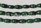 CMN210 15.5 inches 5*9mm rice natural malachite beads wholesale