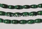 CMN210 15.5 inches 5*9mm rice natural malachite beads wholesale