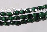 CMN216 15.5 inches 5*7mm teardrop natural malachite beads wholesale