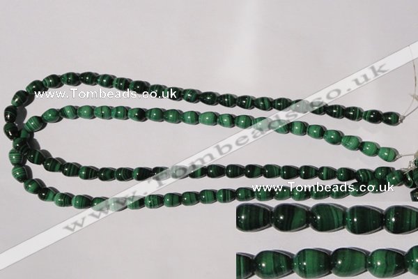 CMN218 15.5 inches 7*9mm teardrop natural malachite beads wholesale