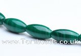 CMN22 6*14mm rice A grade natural malachite beads wholesale