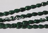 CMN228 15.5 inches 4*6mm faceted teardrop natural malachite beads