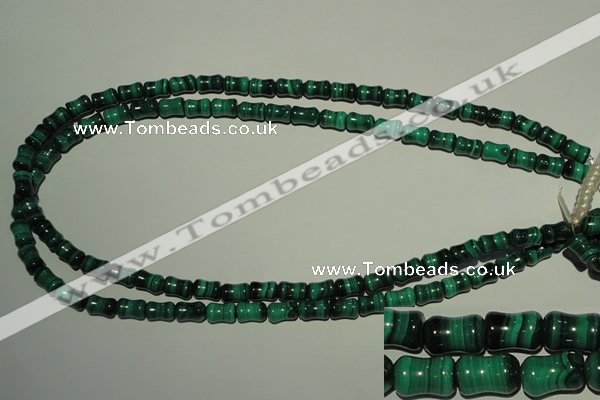 CMN232 15.5 inches 6*9mm bone natural malachite beads wholesale