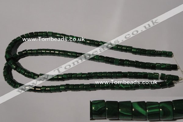 CMN236 15.5 inches 5*7mm heishi natural malachite beads wholesale