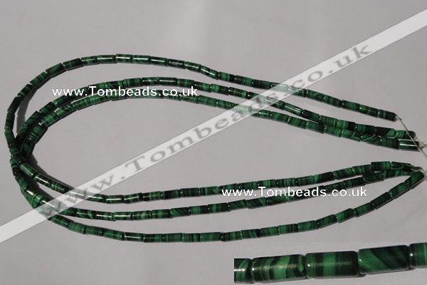 CMN237 15.5 inches 4*8mm tube natural malachite beads wholesale