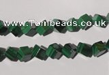 CMN245 15.5 inches 4*4mm cube natural malachite beads wholesale