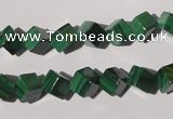 CMN247 15.5 inches 8*8mm cube natural malachite beads wholesale