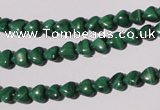 CMN255 15.5 inches 6*6mm heart natural malachite beads wholesale