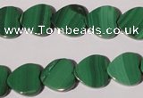 CMN263 15.5 inches 12*12mm heart natural malachite beads wholesale