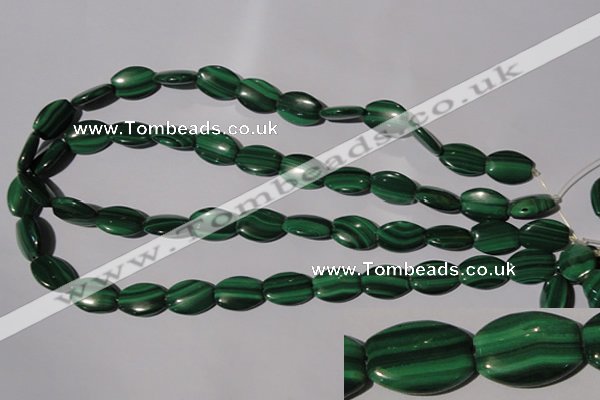 CMN267 15.5 inches 12*16mm flat drum natural malachite beads wholesale