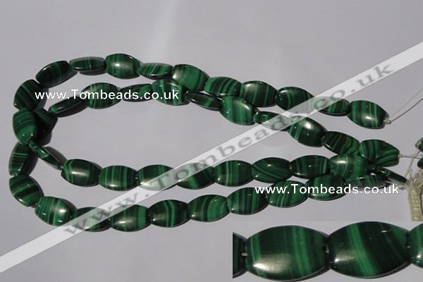 CMN268 15.5 inches 13*18mm flat drum natural malachite beads wholesale