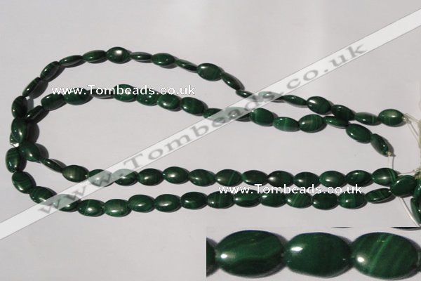 CMN270 15.5 inches 8*12mm oval natural malachite beads wholesale