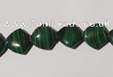 CMN290 15.5 inches 12*12mm trapezoid natural malachite beads