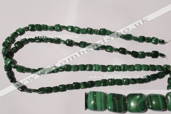 CMN292 15.5 inches 8*8mm square natural malachite beads wholesale