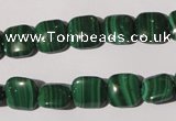 CMN293 15.5 inches 10*10mm square natural malachite beads wholesale