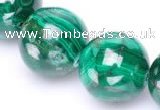 CMN30 AB grade 20mm round natural malachite beads Wholesale