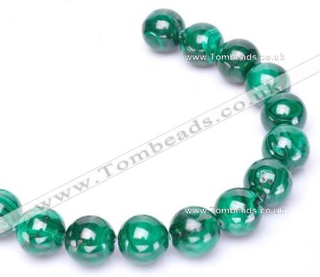 CMN30 AB grade 20mm round natural malachite beads Wholesale