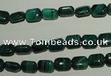 CMN300 15.5 inches 6*8mm rectangle natural malachite beads wholesale