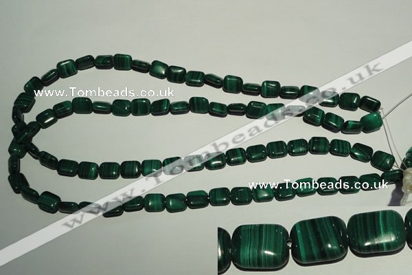 CMN302 15.5 inches 8*10mm rectangle natural malachite beads wholesale