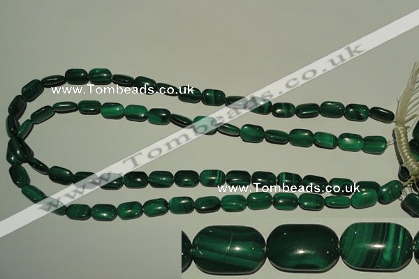 CMN303 15.5 inches 8*12mm rectangle natural malachite beads wholesale