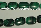 CMN304 15.5 inches 10*14mm rectangle natural malachite beads wholesale