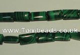 CMN311 15.5 inches 6*10mm rectangle natural malachite beads wholesale