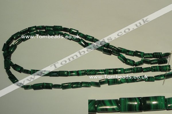 CMN311 15.5 inches 6*10mm rectangle natural malachite beads wholesale