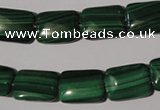 CMN315 15.5 inches 12*16mm rectangle natural malachite beads wholesale