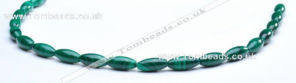 CMN32 8*12mm rice A grade natural malachite beads wholesale