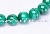 CMN37 AB grade 4mm round natural malachite beads Wholesale