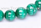 CMN38 AB grade 6mm round natural malachite beads Wholesale