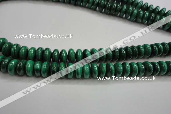 CMN401 15.5 inches 5*8mm rondelle natural malachite beads wholesale