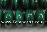 CMN402 15.5 inches 6*10mm rondelle natural malachite beads wholesale