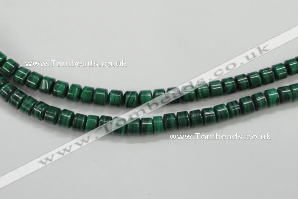 CMN408 15.5 inches 5*6mm tyre natural malachite beads wholesale