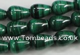 CMN414 15.5 inches 5*7mm teardrop natural malachite beads wholesale