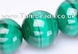 CMN42 AB grade 14mm round natural malachite beads Wholesale