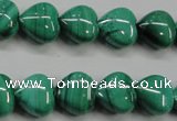 CMN424 15.5 inches 8*8mm heart natural malachite beads wholesale