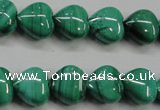 CMN424 15.5 inches 8*8mm heart natural malachite beads wholesale