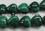 CMN425 15.5 inches 8*8mm heart natural malachite beads wholesale