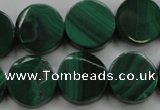 CMN430 15.5 inches 10mm coin natural malachite beads wholesale