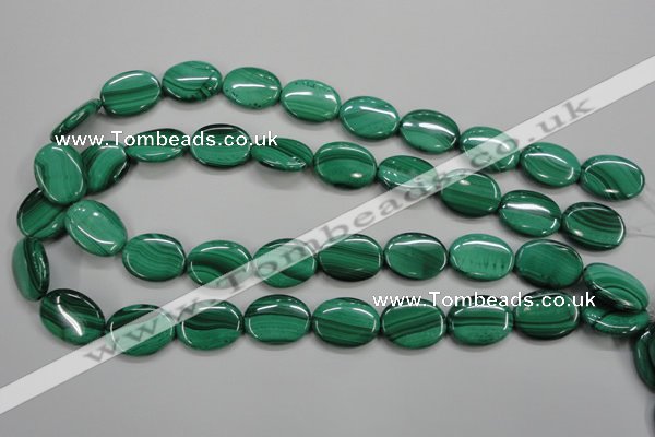 CMN435 15.5 inches 15*20mm oval natural malachite beads wholesale