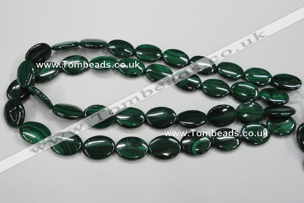 CMN436 15.5 inches 15*20mm oval natural malachite beads wholesale