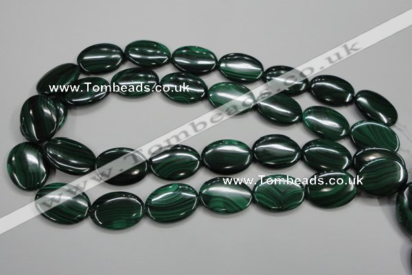 CMN437 15.5 inches 18*25mm oval natural malachite beads wholesale